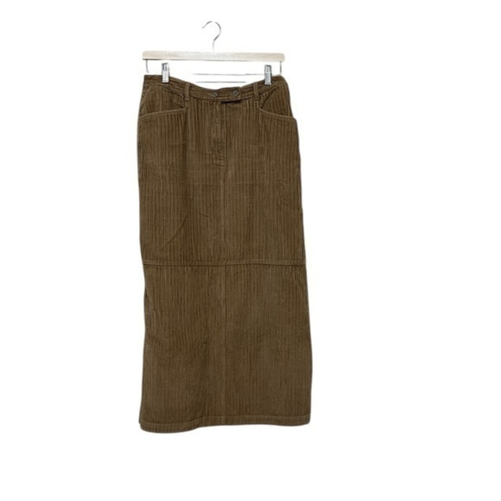 J. Jill vintage long tan corduroy skirt with pockets, 10P